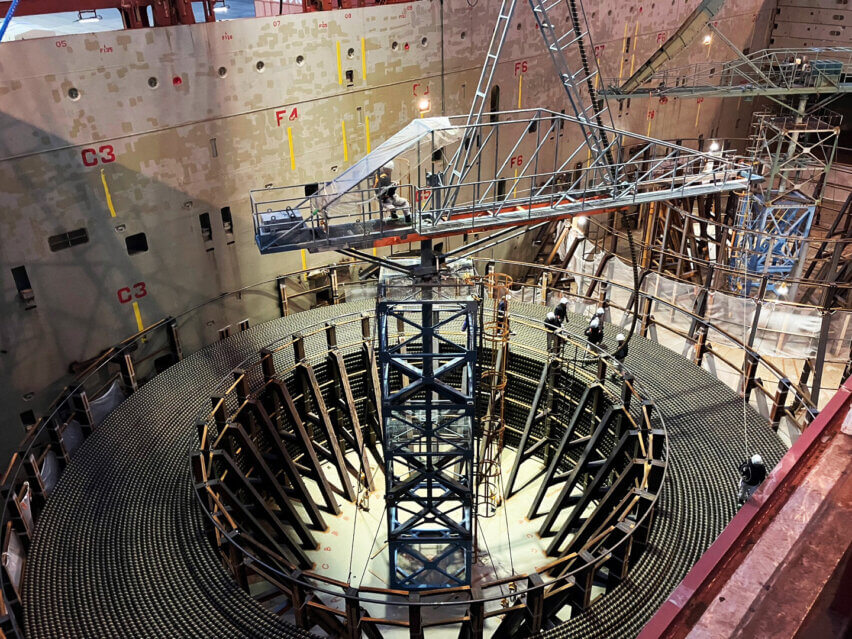 Cable spooling operations at the Port of Hitachi, Japan