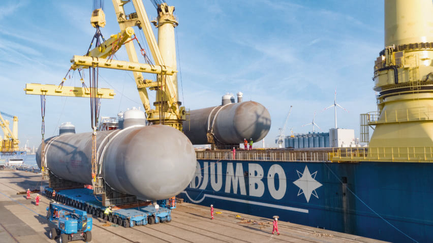 INEOS Project One, Discharge operations at the Port of Antwerp, Belgium