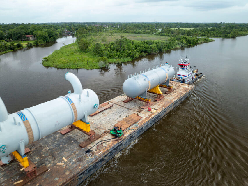 Petrochemical Project, River voyage to the project site