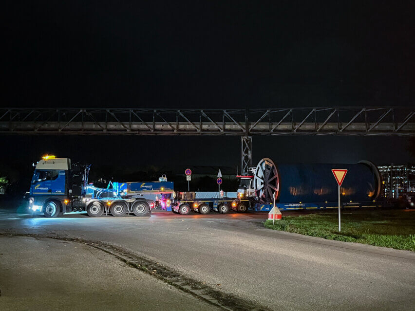 SuedOstLink, Start of night transportation at the Port of Kelheim