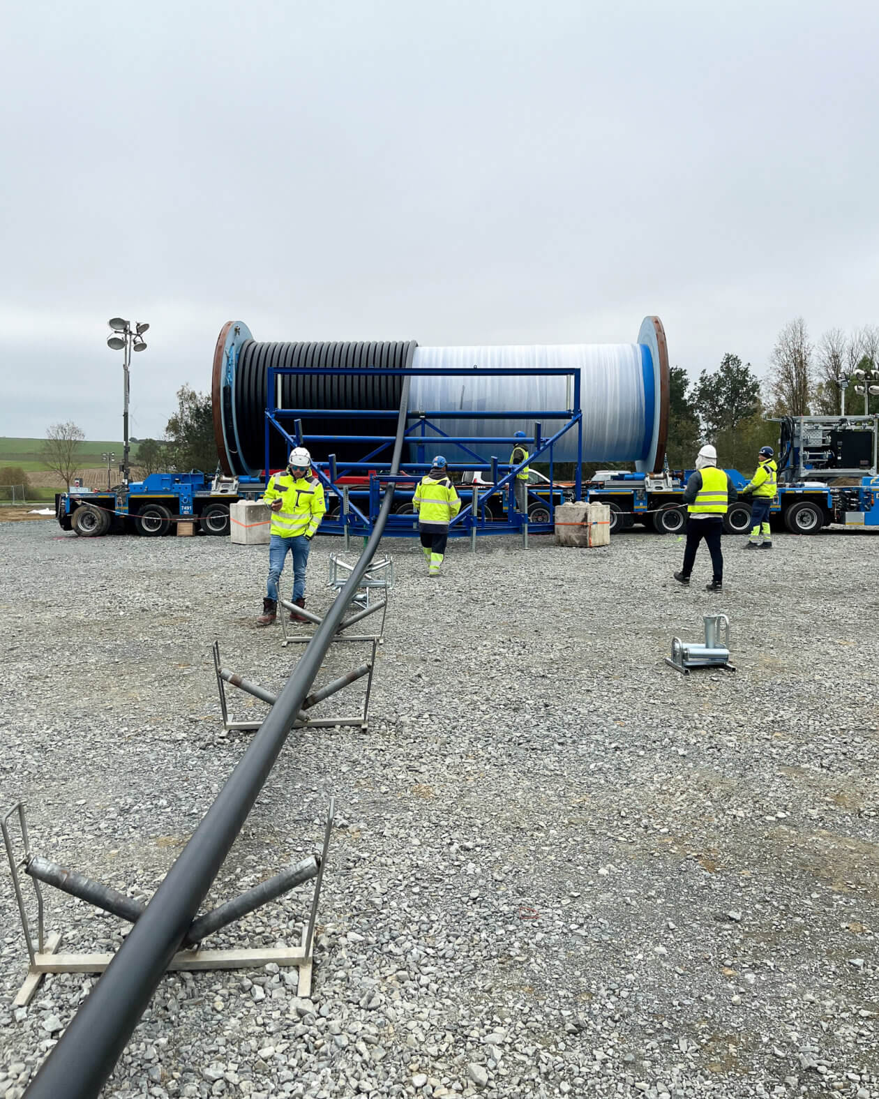 SuedOstLink, Unspooling operations at the destination