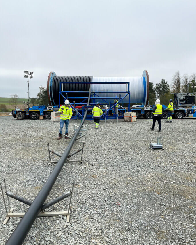 SuedOstLink, Unspooling operations at the destination